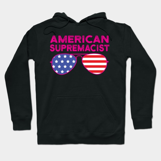 American Supremacist american flag merica usa gifts Hoodie by Gaming champion